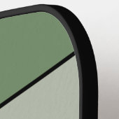 Christmas Red White Green Color On Textured Paper ピックルボールラケット (左詳細)