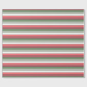 Christmas Red White Green Color On Textured Paper ラッピングペーパー (フラット)