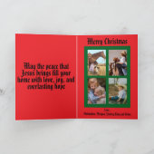 Christmas Reindeer カード (内部)