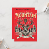 Christmas Reindeer カード (正面/裏面インサイチュ)