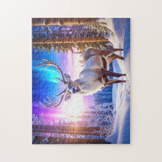 Christmas Reindeer ジグソーパズル (縦)