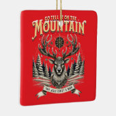 Christmas Reindeer セラミックオーナメント (右)