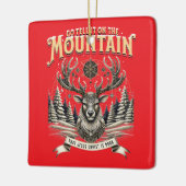 Christmas Reindeer セラミックオーナメント (左)