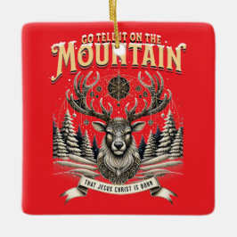 Christmas Reindeer セラミックオーナメント