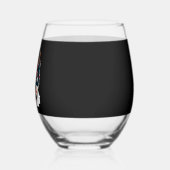 christmas Reindeer (2) ステムなしワイングラス (左)