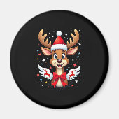 christmas Reindeer (3) マグネット (正面)