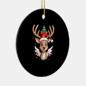 christmas Reindeer (4) セラミックオーナメント (右)