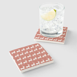 Christmas Reindeer Absorbent Stone Coaster ストーンコースター