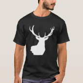Christmas Reindeer Hunter Deer Meat Hunting Reinde Tシャツ (正面)