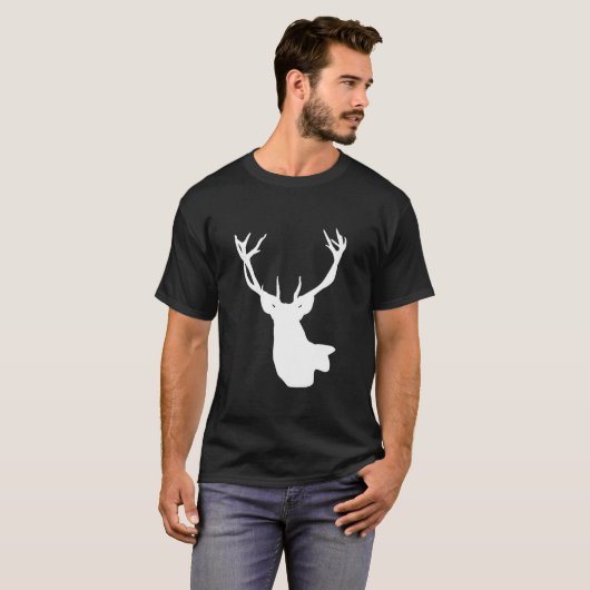 Christmas Reindeer Hunter Deer Meat Hunting Reinde Tシャツ (正面フル)