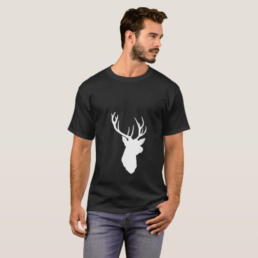 Christmas Reindeer Hunter Deer Meat Hunting Reinde Tシャツ (正面フル)