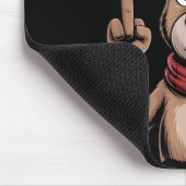 Christmas Reindeer Middle Finger Sarcastic Xmas Fu マウスパッド (コーナー)