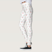 Christmas Reindeer minimal leggings レギンス (左)