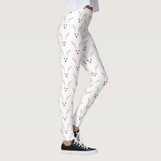 Christmas Reindeer minimal leggings レギンス (右)