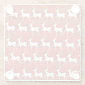 Christmas Reindeer Pattern Glass Coaster	 ガラスコースター (裏面)