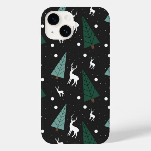 Christmas Reindeer Phone Case Case-Mate iPhoneケース (裏面)