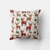 Christmas reindeer pillows クッション (裏面)