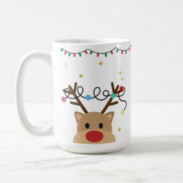 Christmas Reindeer – Powered by Hot Cocoa & Cheer コーヒーマグカップ