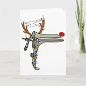 Christmas Reindeer Speculum Nurse Obgyn Obstetrics カード (正面)