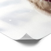 Christmas Reindeer Wall Art ポスター (角)