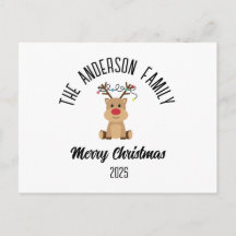 Christmas Reindeer With Lights Personalized Name