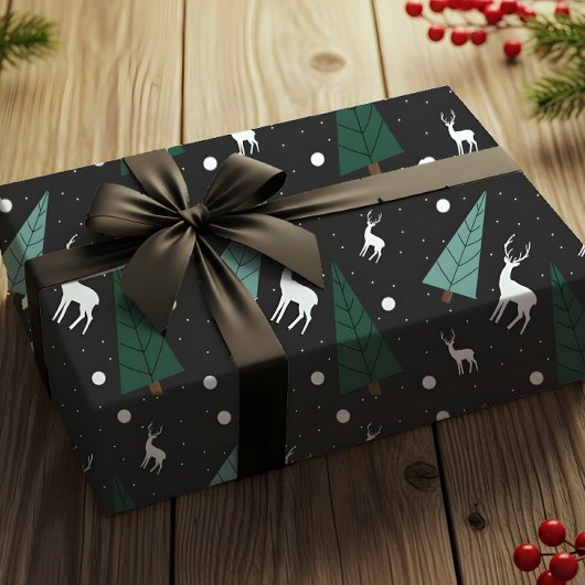 Christmas Reindeer Wrapping Paper ラッピングペーパー