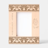 Christmas reindeers jersey sweater pattern レーザー彫刻フレーム (正面)