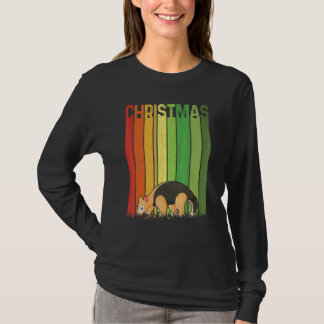Christmas Retro Aardvark Cute Group Matching Xmas  Tシャツ