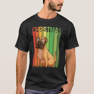 Christmas Retro Boxer Dog Cute Group Matching Xmas Tシャツ