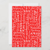 Christmas retro car postcard 招待状 (裏面)