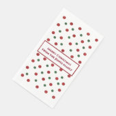 Christmas Retro Dots Pattern Green Red (コーナー)