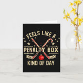 Christmas Retro Feels Like A Penalty Box Kind Of D カード (黄色い花)