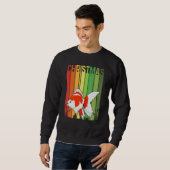 Christmas Retro Fish Cute Group Matching Xmas Holi スウェットシャツ (正面フル)