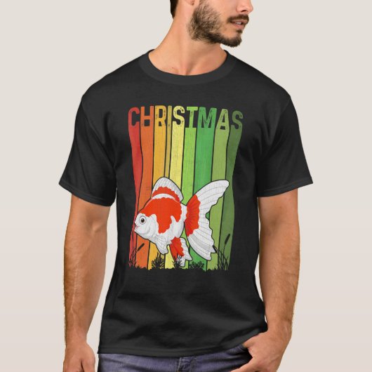 Christmas Retro Fish Cute Group Matching Xmas Holi Tシャツ (正面)