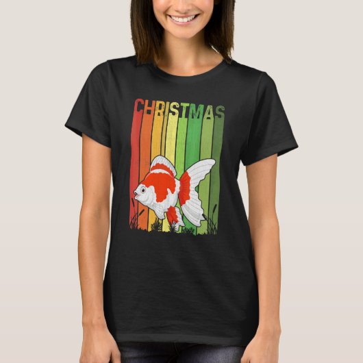Christmas Retro Fish Cute Group Matching Xmas Holi Tシャツ (正面)