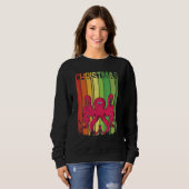 Christmas Retro Octopus Cute Group Matching Xmas H スウェットシャツ (正面フル)