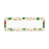 Christmas Return Address Label ラベル (正面)