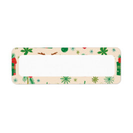 Christmas Return Address Label ラベル
