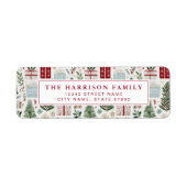 Christmas Return Address Labels ラベル (正面)