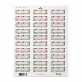Christmas Return Address Labels ラベル (フルシート)