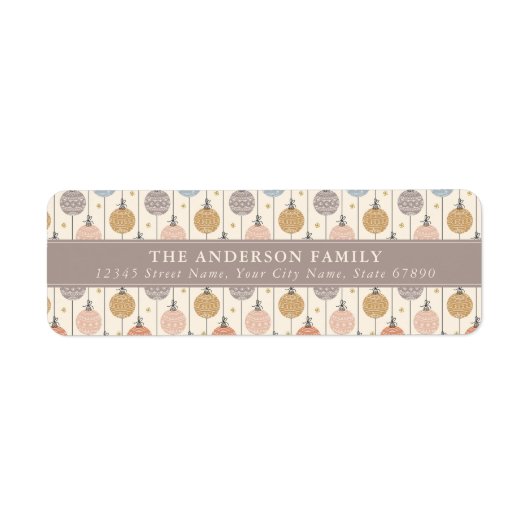 Christmas Return Address Labels ラベル (正面)