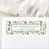 Christmas Return Address Labels ラベル (インサイチュ)