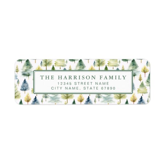 Christmas Return Address Labels ラベル (正面)