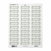 Christmas Return Address Labels ラベル (フルシート)