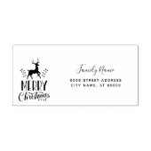 Christmas Return Address Self-inking Stamp セルフインキングスタンプ (デザイン)