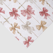 Christmas Ribbon Grid Pattern 薄葉紙 (詳細)