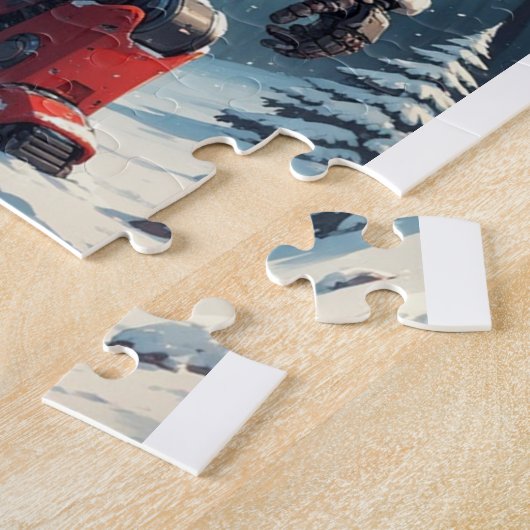 Christmas Robot  ジグソーパズル (側面)