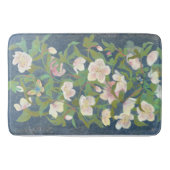 Christmas Rose & Silverwing Butterfly Nocturne バスマット (正面)