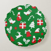 Christmas Round Pillow ラウンドクッション (裏面)