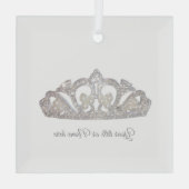 Christmas Royal Princess Crown  ガラスオーナメント (裏面)